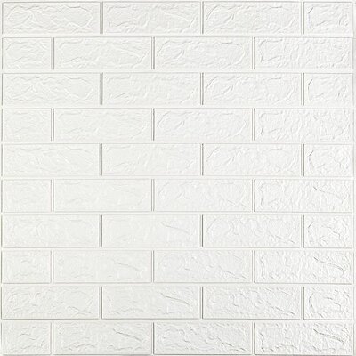 Панель стінова 3D 700х770х2мм Білий