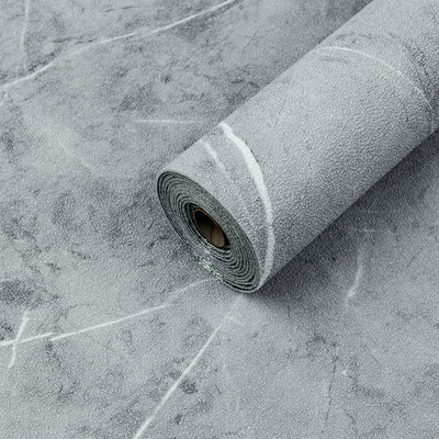 Шпалери на самоклейці 2800х500х1,5мм Сірий мармур