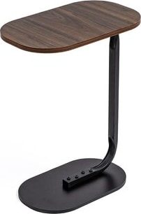 Столик приставний овальний 45х28х59см Walnut wood