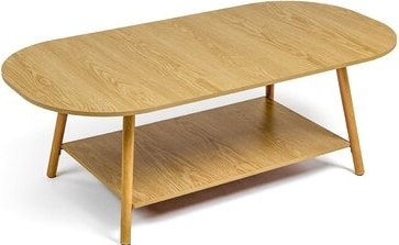 Столик кавовий овальний 120х60х41,5см WOOD BROWN
